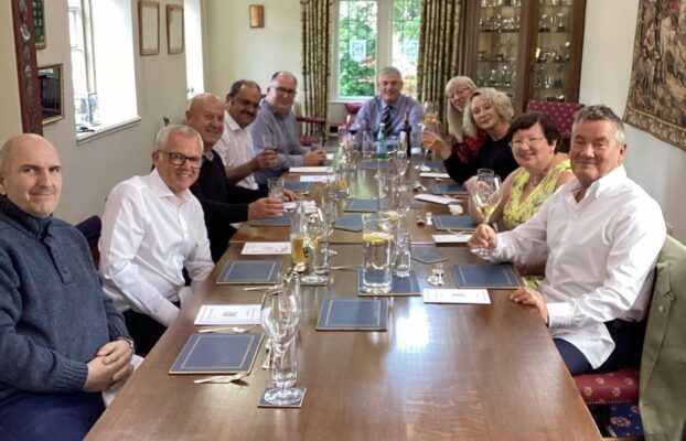 A few of the 25Year Club members enjoying “luncheon” at Head Office with Chairman – James Harrison