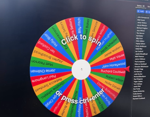 Congratulations Richard Blackburn!