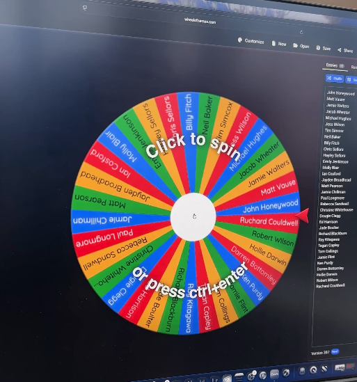 Congratulations Richard Blackburn!